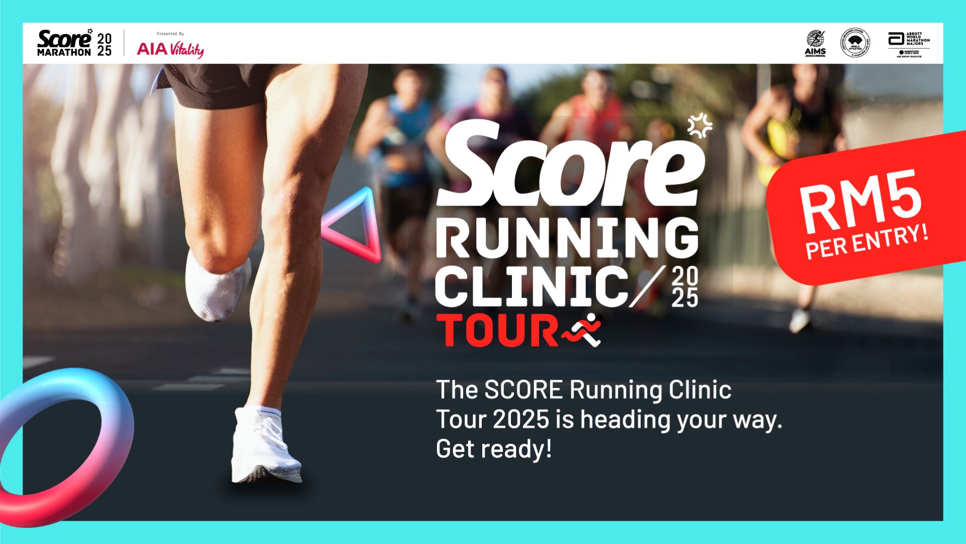 SCORE Running Clinic Tour 2025 | HeyJom